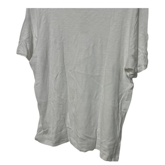 SPLENDID TOP WOMENS XLARGE BASIC CREW NECK SHORT SLEEVE SLUB TEE SHIRT WHITE - Picture 9 of 12